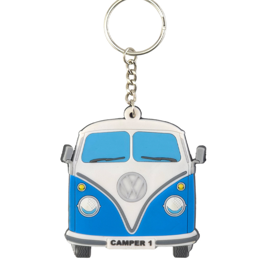 Camper Van | Blue | Rubber Keyring | Little Gift | Cracker Filler