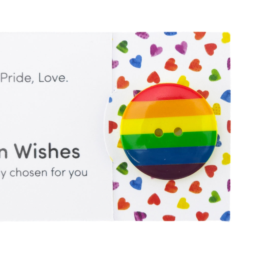 Proud, Pride, Love | Rainbow | Button Wishes | Mini Gift | Cracker Filler