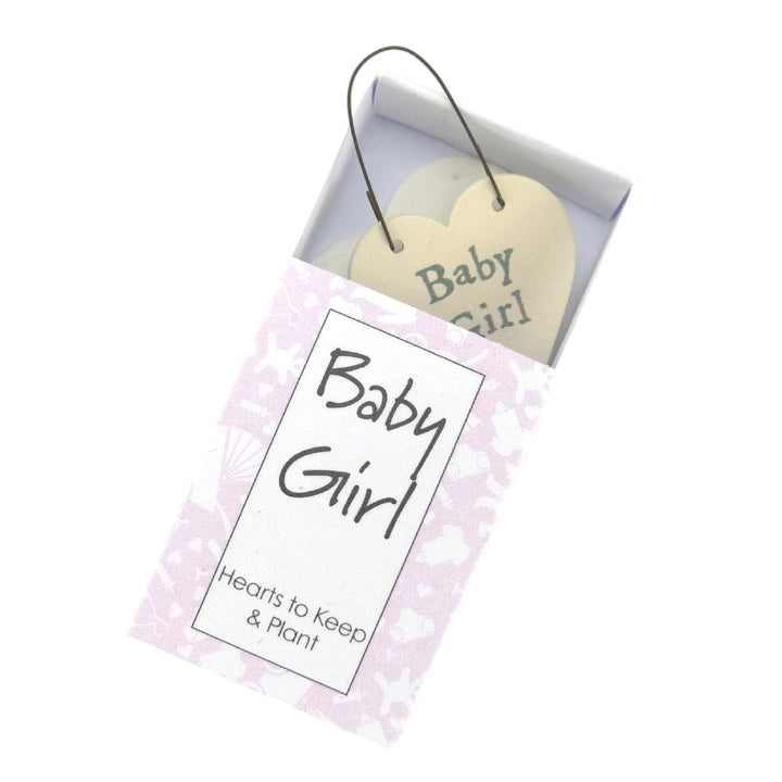 Baby Girl | Hearts to Keep and to Plant | Cracker Filler | Mini Gift