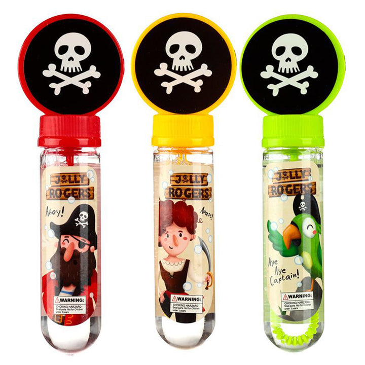 Single Pirate Skull & Crossbones | Bubbles & Wand | Mini Gift | Party Bag Filler