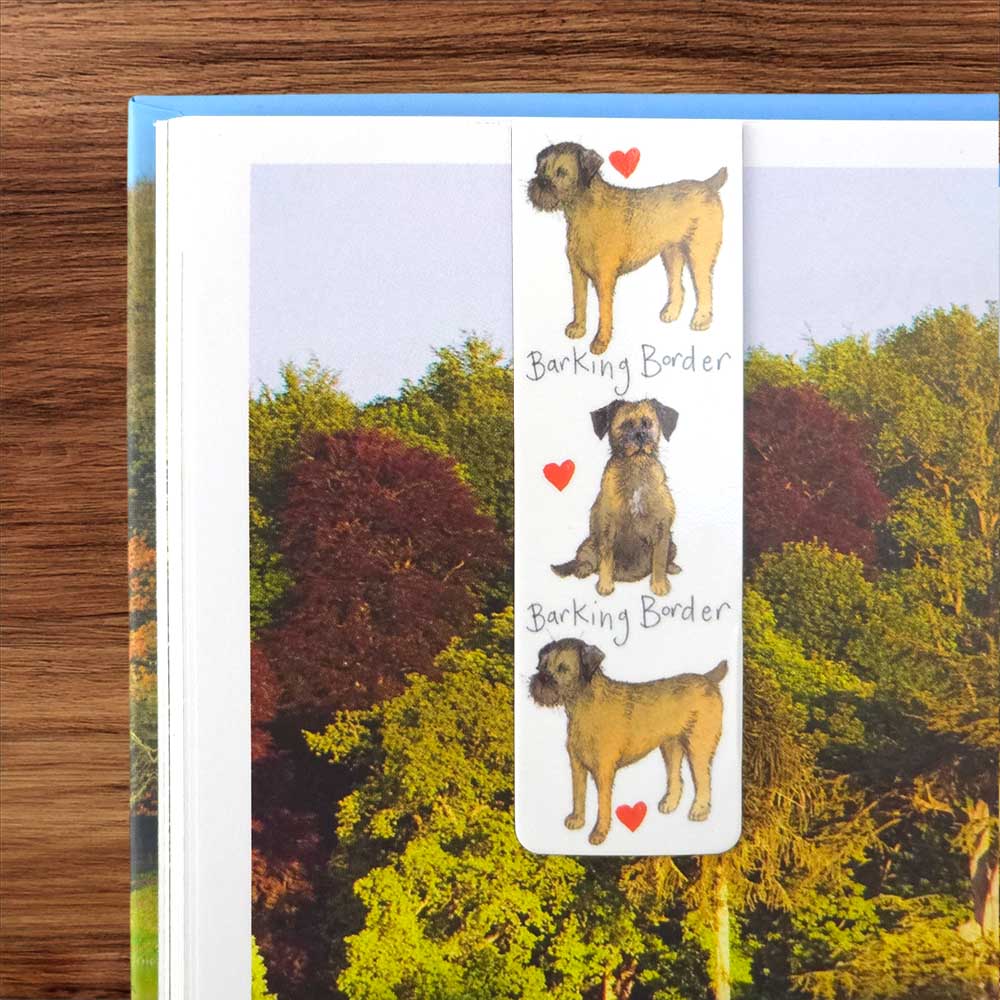 Border Terriers | Double Sided Magnetic Bookmark | Little Gift | Cracker Filler