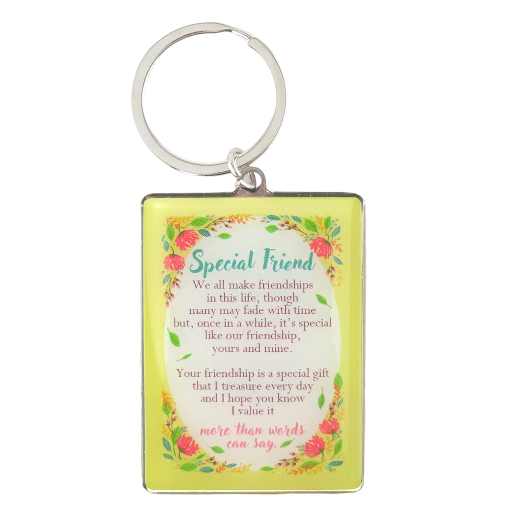 Special Friend | Lovely Verse | Metal Keyring | Little Gift | Cracker Filler