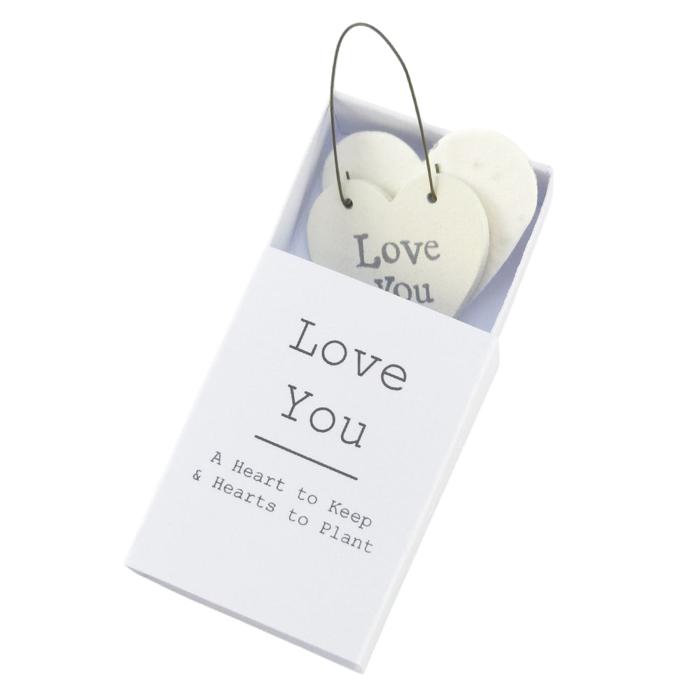 Love You | Hearts to Keep and to Plant | Cracker Filler | Little Gift