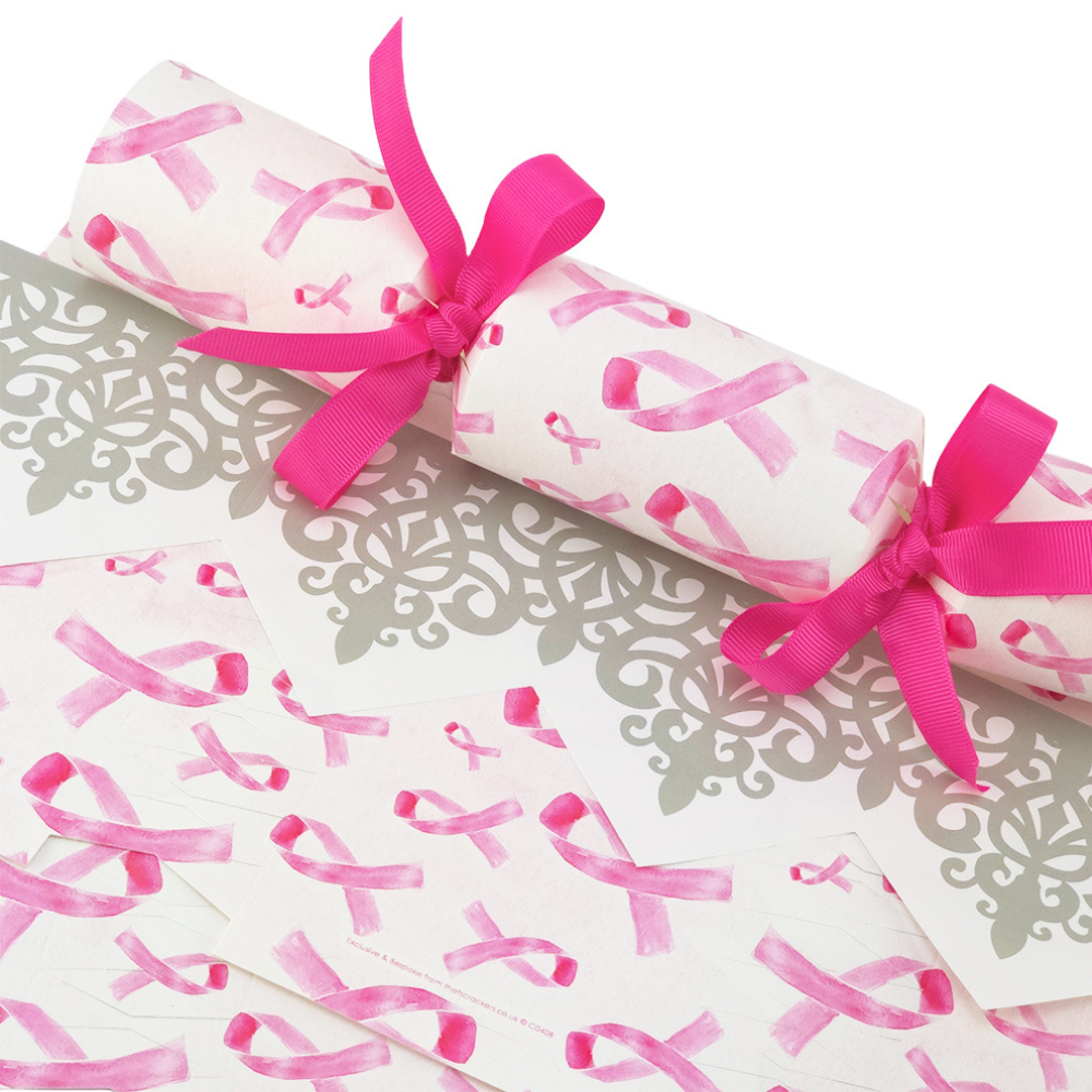 Pink Ribbons | Cracker Making Craft Kit | Make & Fill Your Own