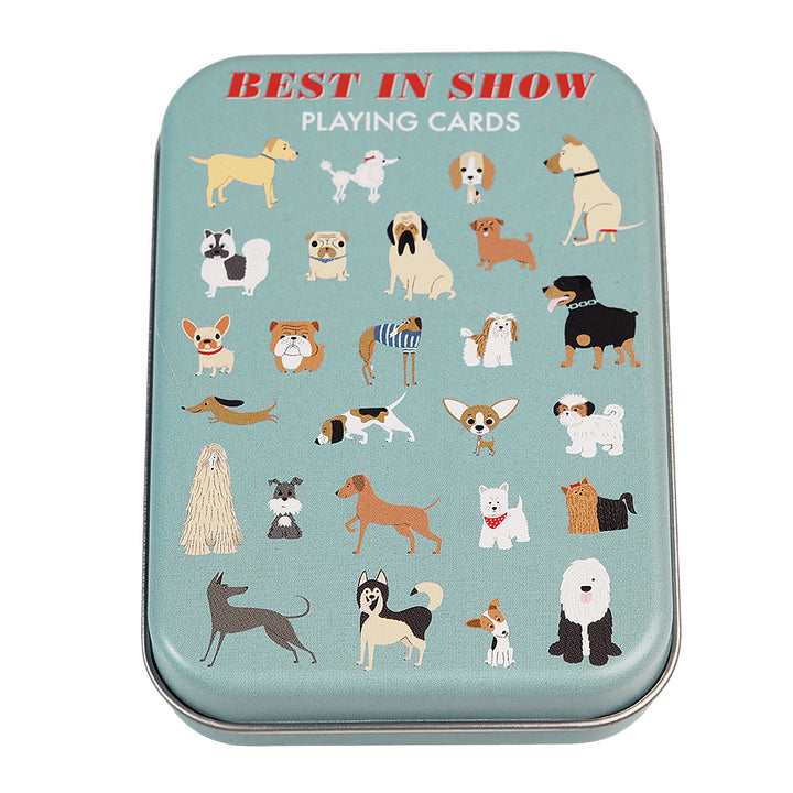 Best in Show Dog Design Playing Cards in Tin | Gifts for Dog Lovers