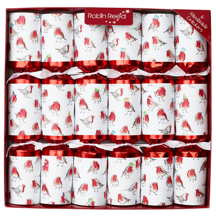 Racing Robins | Chunky Christmas Crackers | 6 Pack | Ready Made