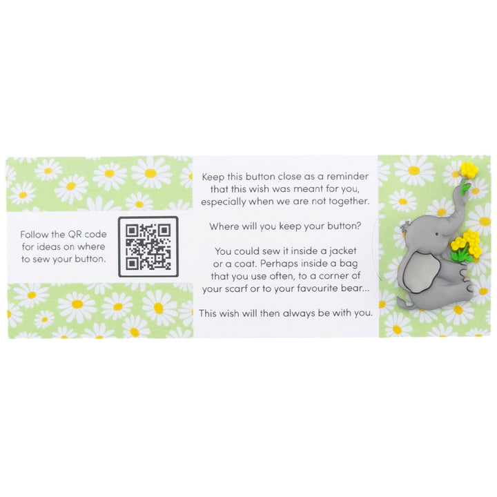 Always Pause and Smell the Flowers | Button Wishes | Mini Gift | Cracker Filler