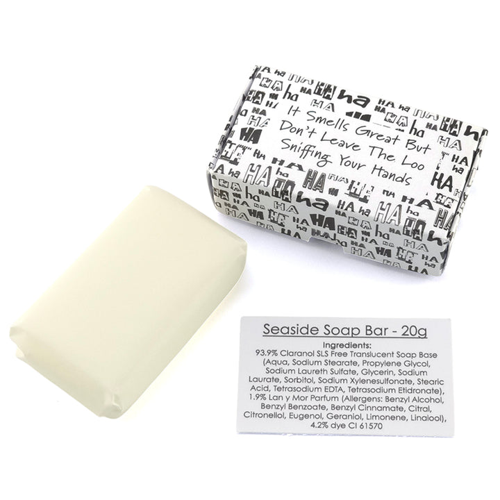 Don’t Sniff Your Hands! | Seaside | 20g Travel Soap Bar | Cracker Filler