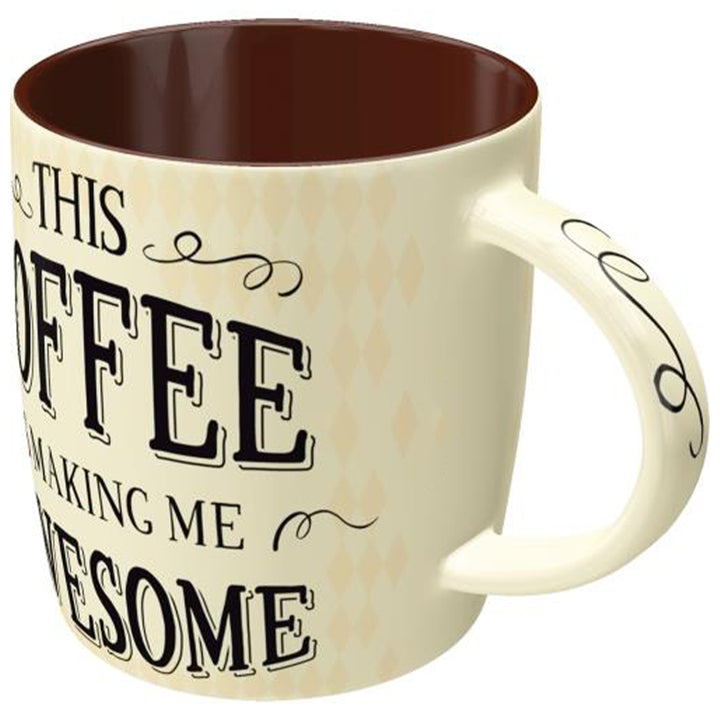 This Coffee is Making Me Awesome | Chunky Ceramic Mug | Gift for Men