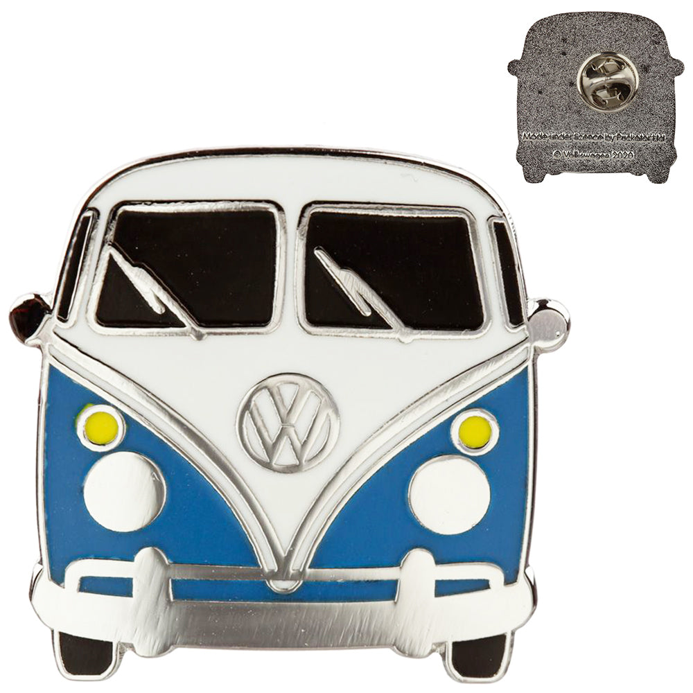 VW Camper Van | Blue Enamel Pin Badge | Little Gift | Cracker Filler