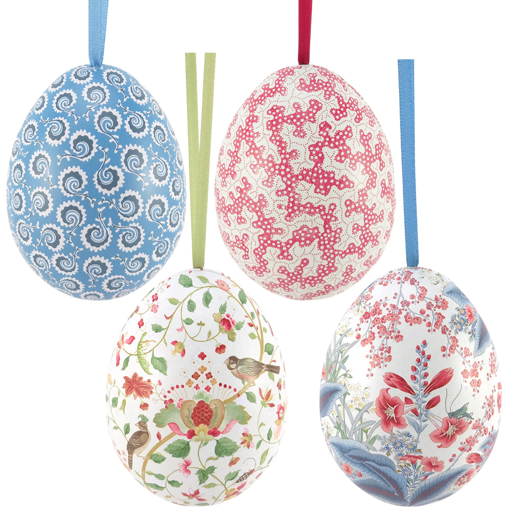 Two Part Hanging Easter Egg | Fillable Tin | Sanderson Design | 7cm Tall