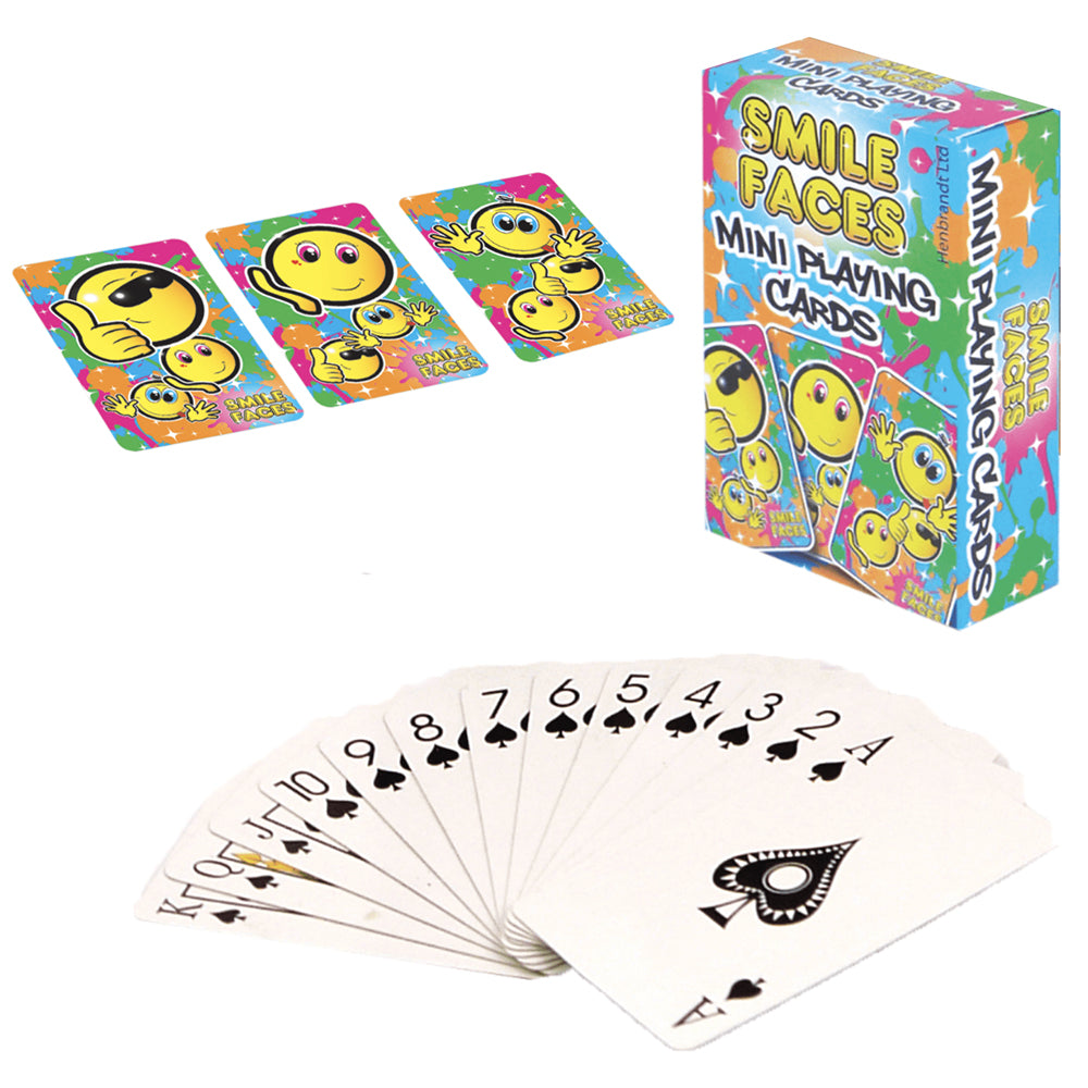 Smiley Face | Little Playing Cards for Kids | Little Gift | Cracker Filler