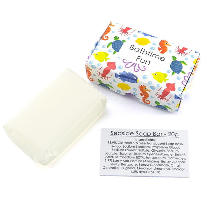 Bathtime Fun | Seaside | 20g Travel Soap Bar | Cracker Filler | Mini Gift