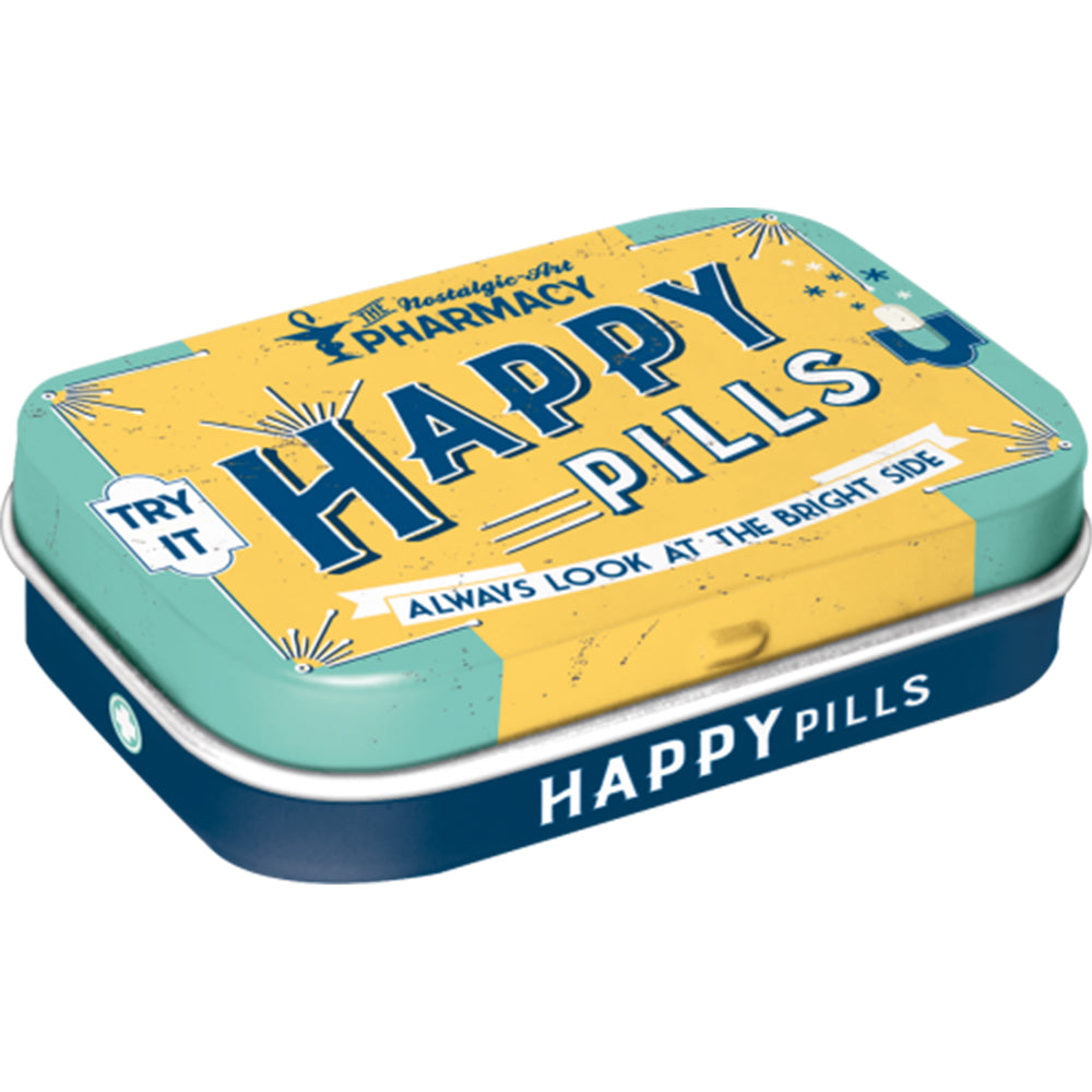 Happy Pills | 15g Sugar Free Mint Tin | Cracker Filler | Little Gift