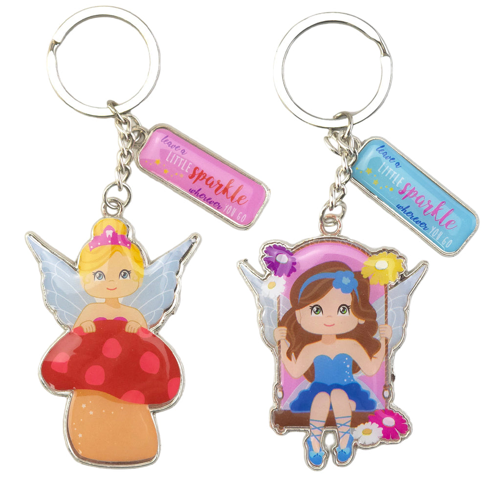 Fairy Sparkle | Large Keyring for Girls | Single | Little Gift | Cracker Filler