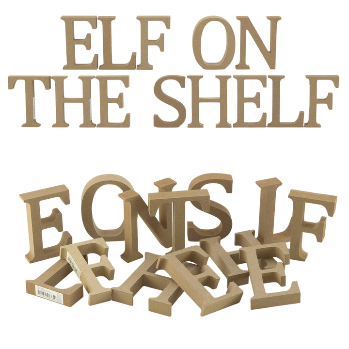 ELF ON THE SHELF | Create Your Own Wood Christmas Word | 8cm or 13cm Wood Letters