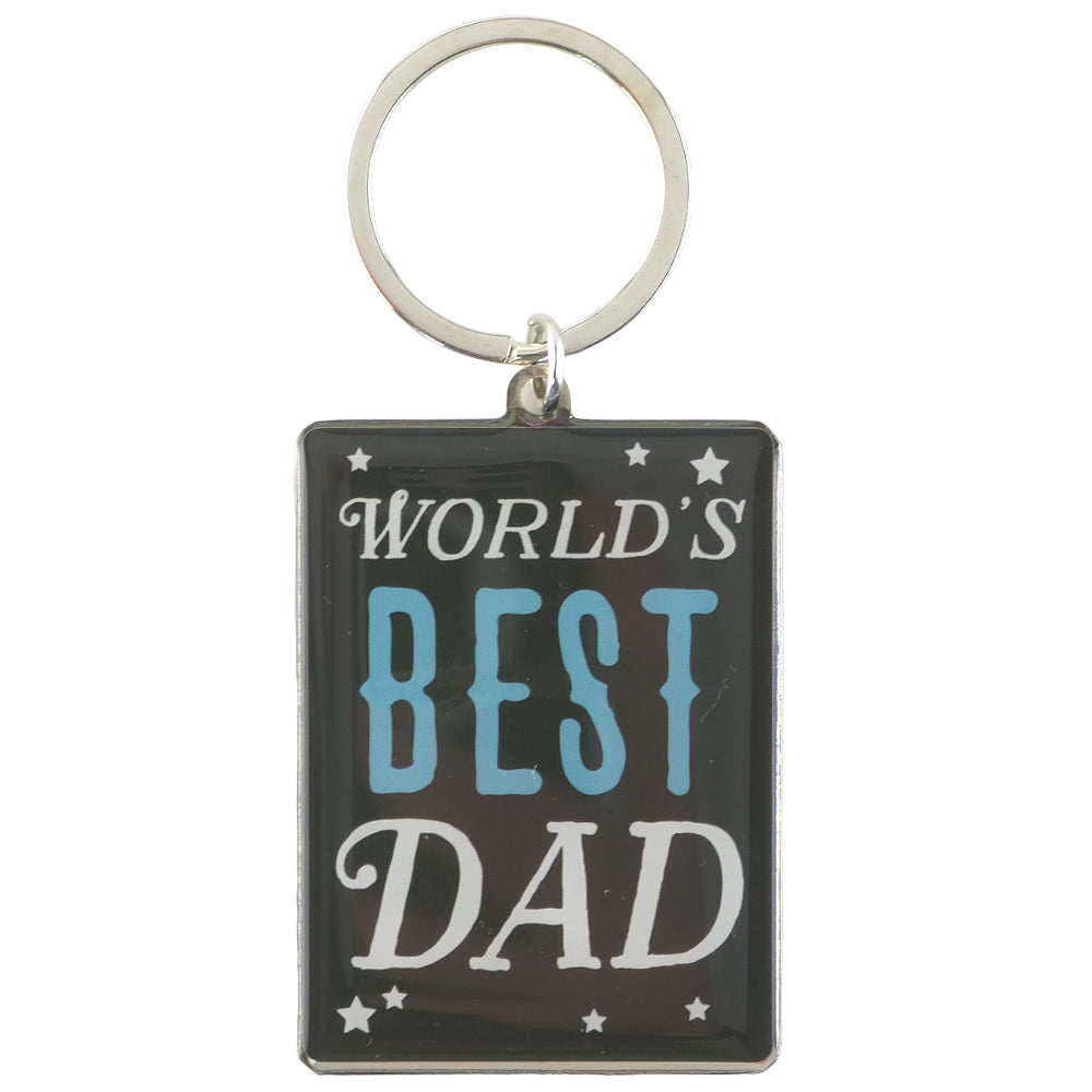 World's Best Dad | Metal Keyring | Little Gift | Cracker Filler