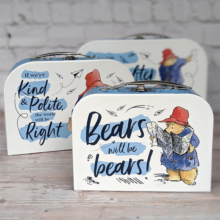 Paddington Bear | Set of 3 Nesting & Stacking Suitcases for Kids | Gift Idea