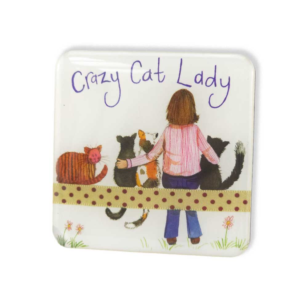 Crazy Cat Lady | Fridge Magnet | Mini Gift | Cracker Filler