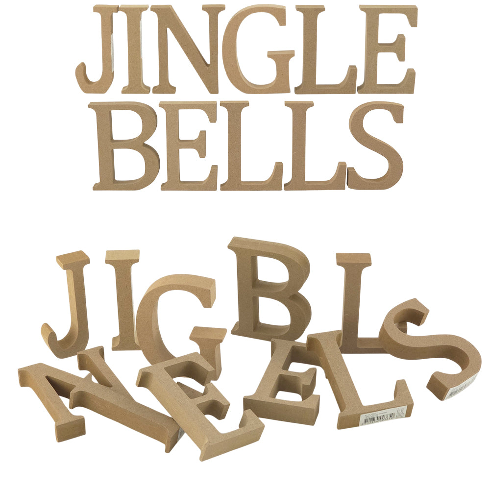 JINGLE BELLS | Create Your Own Wood Christmas Word | 8cm or 13cm Wood Letters