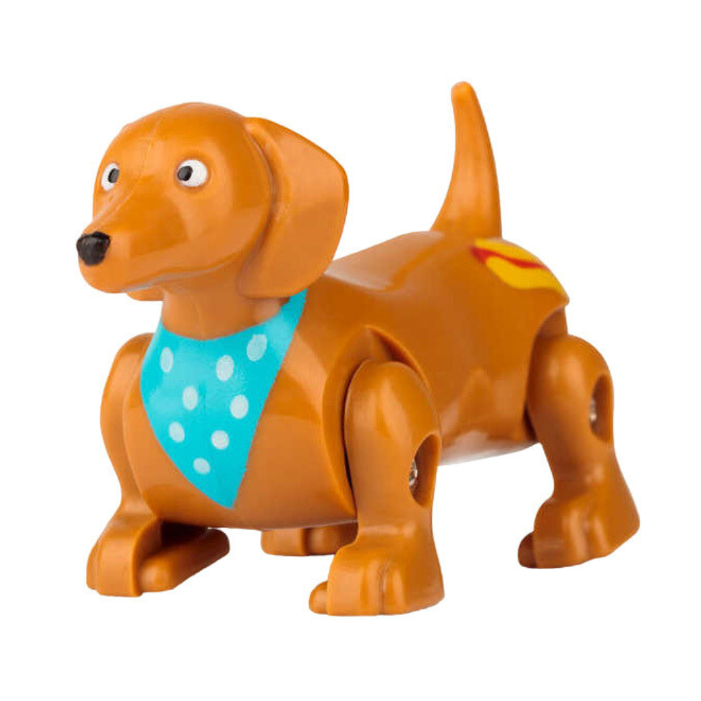 Wind Up & Go Sausage Dog | Brown | Little Gift | Cracker Filler