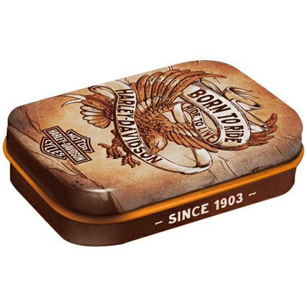 Harley Davidson Born to Ride | 15g Sugar Free Mint Tin | Cracker Filler Little Gift