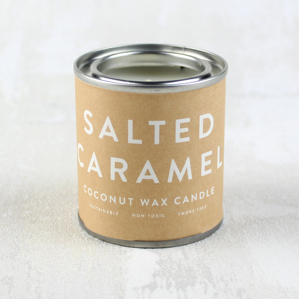 Salted Caramel | Coconut Wax Candle in a Mini Tin | Cracker Filler