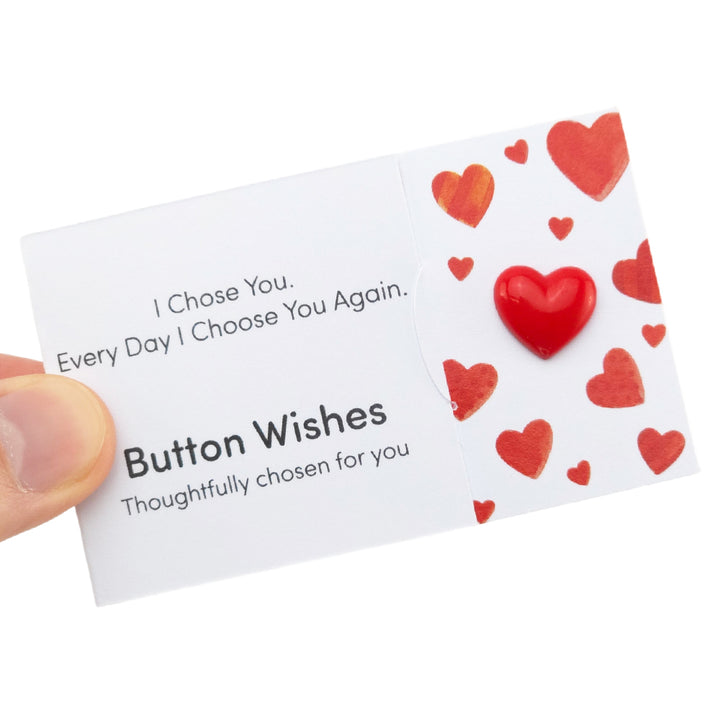 I Chose You. Every Day I Choose You | Button Wishes | Mini Gift | Cracker Filler