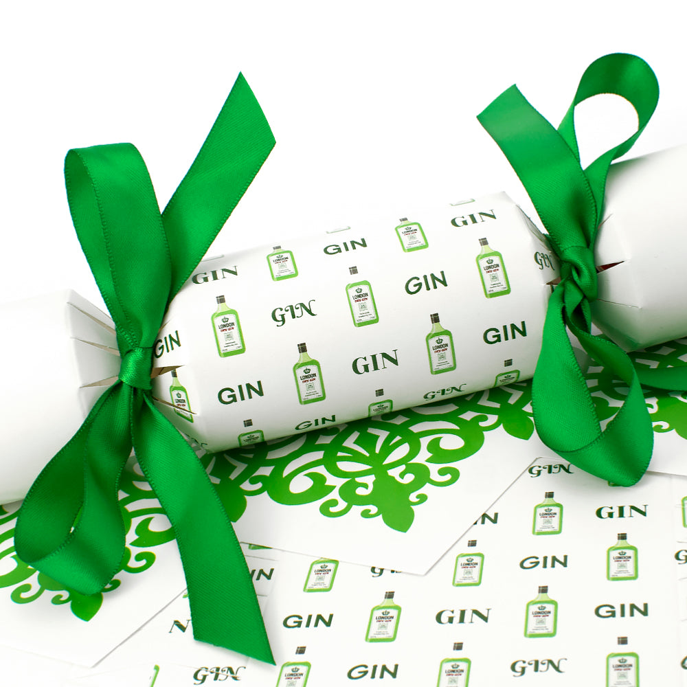 6 Green Gin Crackers - Make & Fill Your Own Kit