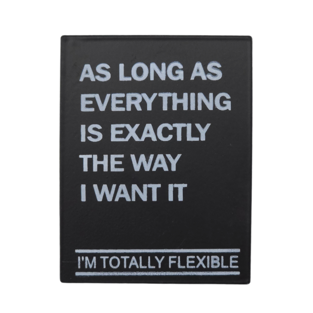 I'm Totally Flexible | Tin Magnet | Mini Gift | Cracker Filler