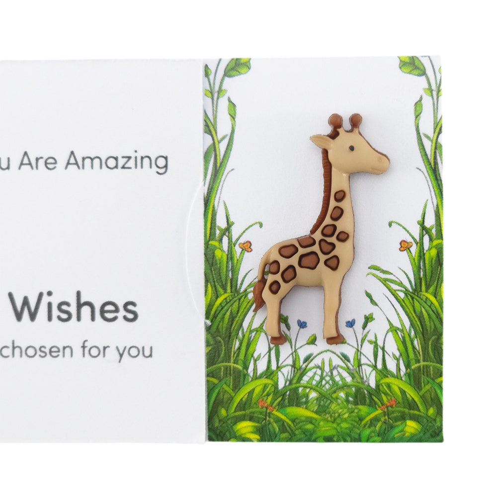 Stand Tall, You Are Amazing | Giraffe | Button Wishes | Mini Gift | Cracker Filler