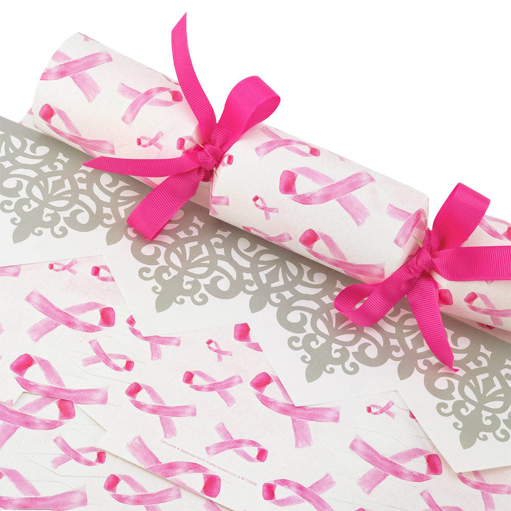 Pink Ribbons | Cracker Making Craft Kit | Make & Fill Your Own