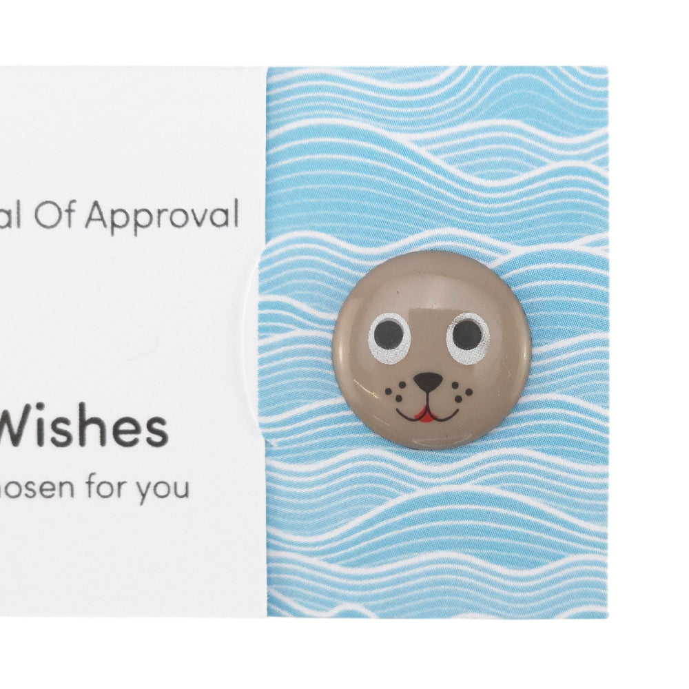 This is a Little Seal of Approval | Button Wishes | Mini Gift | Cracker Filler