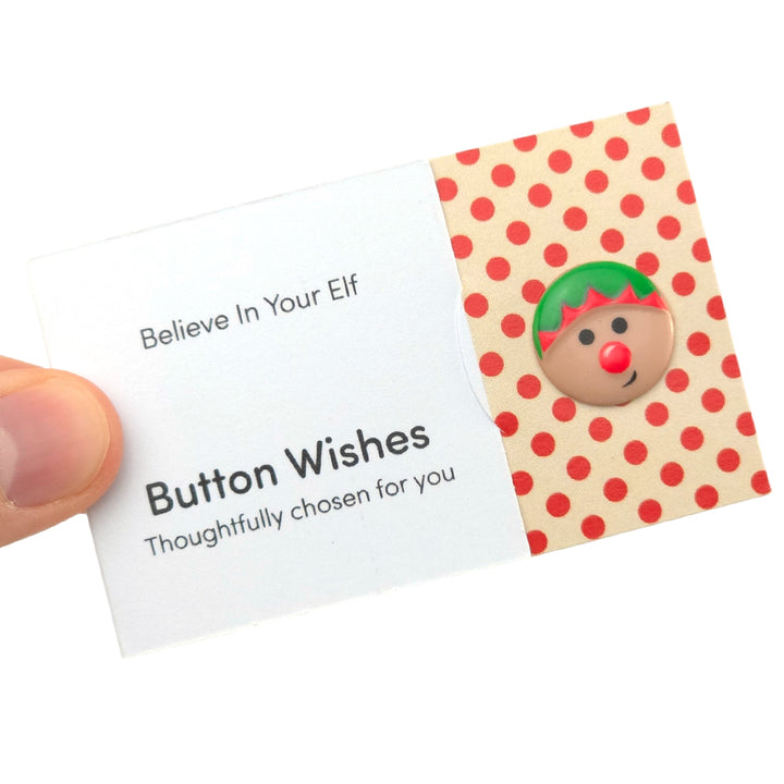 Believe In Your Elf | Christmas | Button Wishes | Mini Gift | Cracker Filler