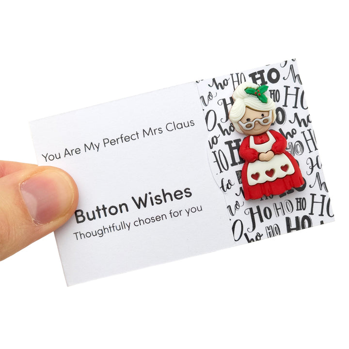 You Are My Perfect Mrs Claus | Christmas | Button Wishes | Cracker Filler