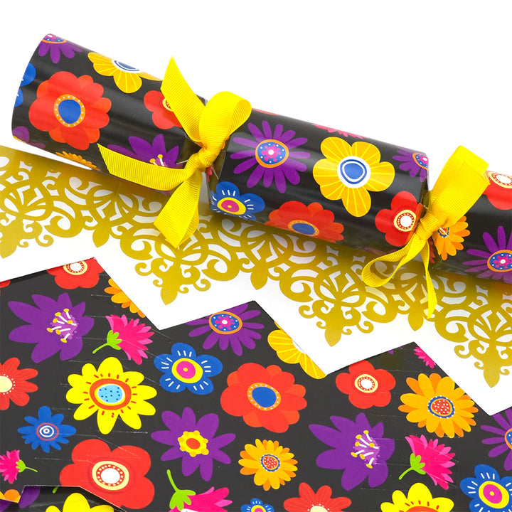 Retro Flowers | Cracker Making Craft Kit | Make & Fill Your Own