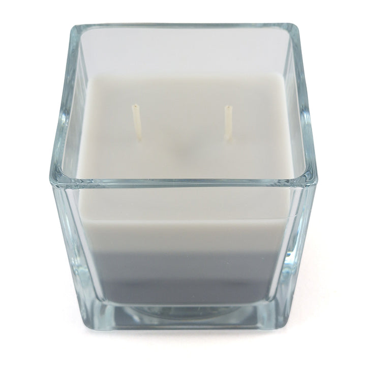 Grey Layered Candle in Jar | Salt Cave Scented | Double Wick | Fragranced