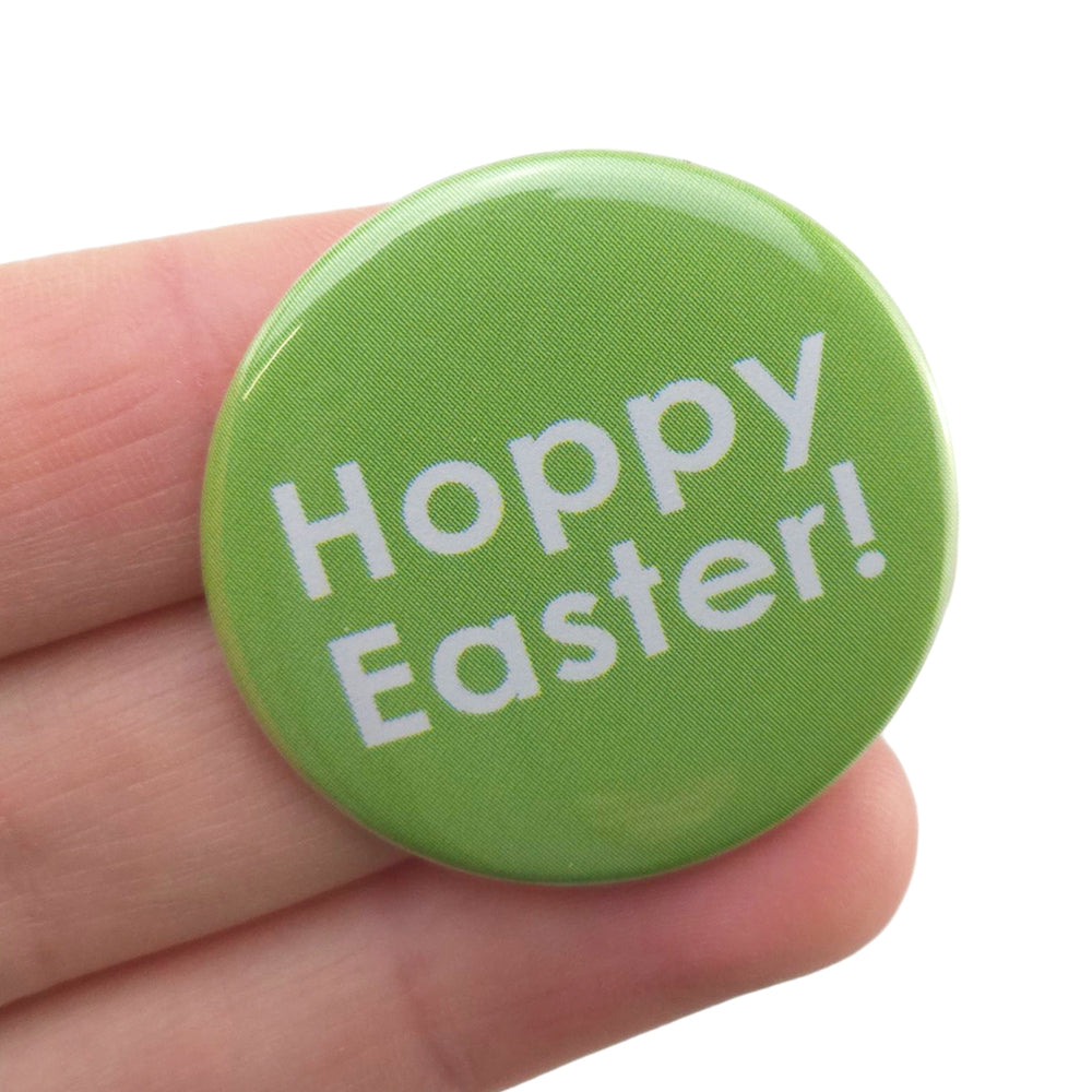 Hoppy Easter! | 38mm Button Pin Badge | Little Gift | Cracker Filler