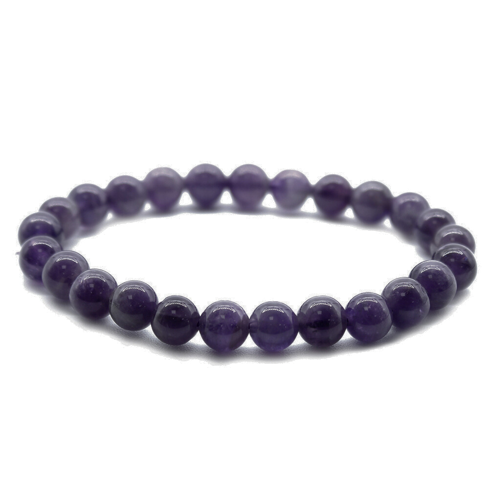 Purple Amethyst | Calmness | Smooth Crystal Bracelet | Mini Gift | Cra ...