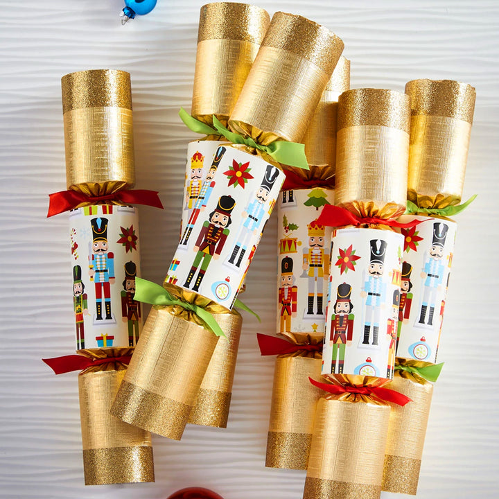 6 Handmade Nutcracker Themed Ready Made Christmas Crackers