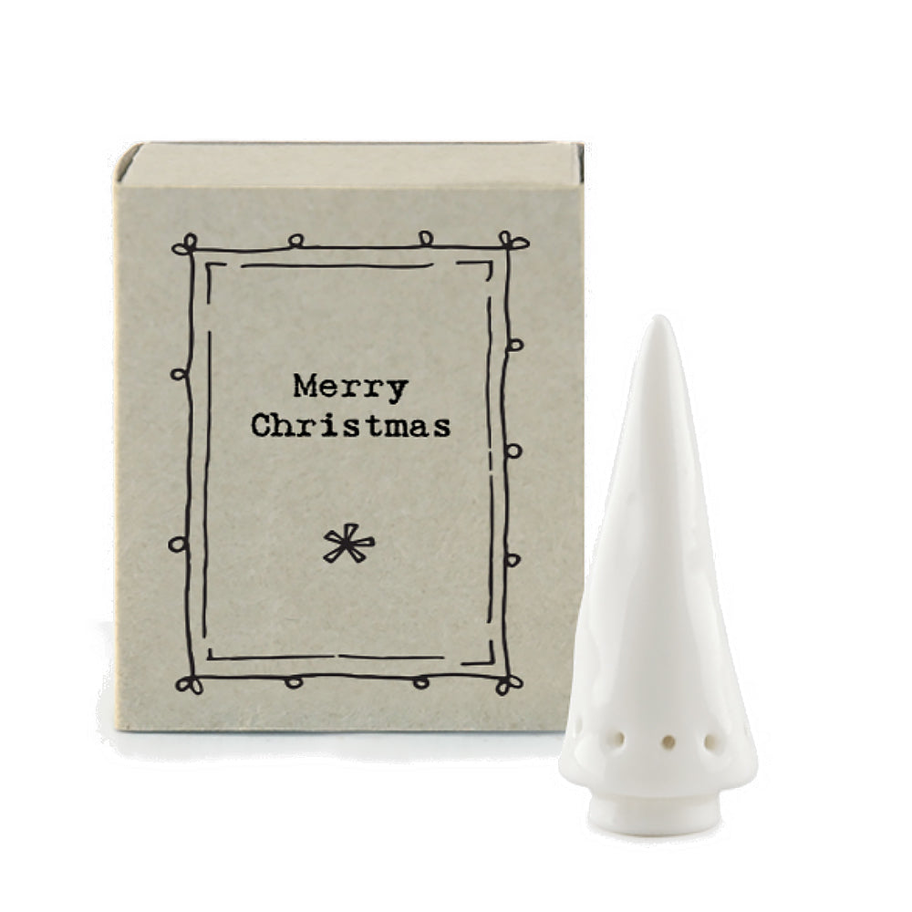 Merry Christmas | Ceramic Christmas Tree | Cracker Filler | Matchbox Little Gift