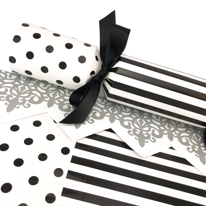 Monochrome Spots & Stripes | Cracker Making Craft Kit | Make & Fill Your Own