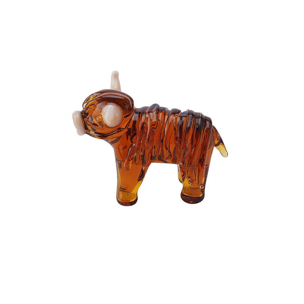 Gorgeous Mini Glass Highland Cow Ornament | Cracker Filler | Little Gift