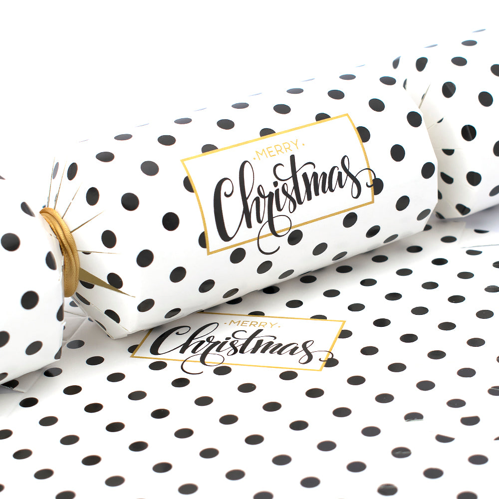 Simply Monochrome | Christmas Cracker Making Craft Kit | Make & Fill Your Own