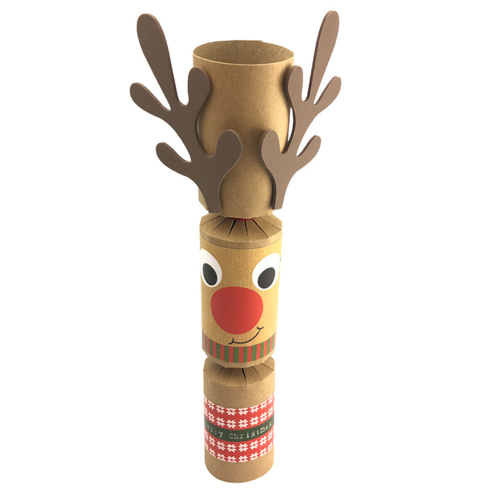 8 Standy Uppy Rudolph Crackers | Reindeer Christmas Cracker Making Craft Kit