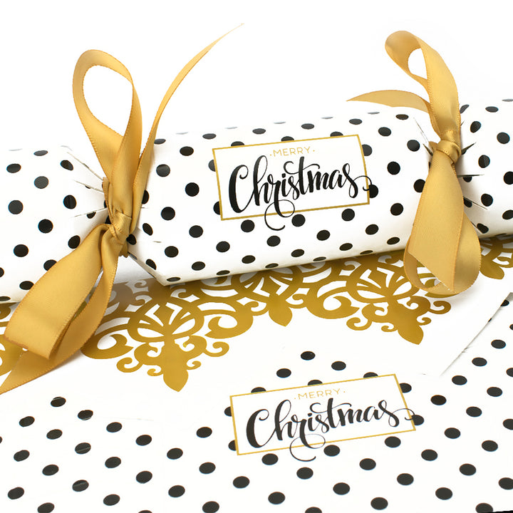 Simply Monochrome | Christmas Cracker Making Craft Kit | Make & Fill Your Own